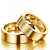 Матовые обручальные кольца с бриллиантами на заказ (Вес пары: 17 гр.)