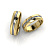 Обручальные кольца из жёлтого золота с чернением и бриллиантами (Вес пары: 10 гр.)