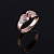 Женское кольцо из красного золота с сапфиром и бриллиантами (Вес 3 гр.)