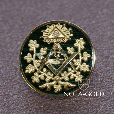 nrz0042 Значок с масонской символикой (вес 8 гр.)