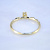 Женское кольцо по фотографии клиента из жёлтого золота с бриллиантом (Вес: 1,5 гр.)