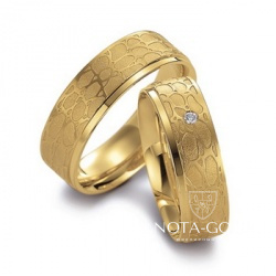 Обручальные кольца на заказ из белого золота с бриллиантами i312 (Вес пары: 13 гр.)