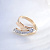 Женское кольцо из красно-белого золота с бриллиантами (Вес 3 гр.)