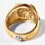 Мужской перстень печатка Грифон из двух видов золота с бриллиантом и эмалью (Вес: 15 гр.)