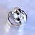 Гранёные обручальные кольца из белого золота с бриллиантами в женском кольце (Вес пары 17 гр.)