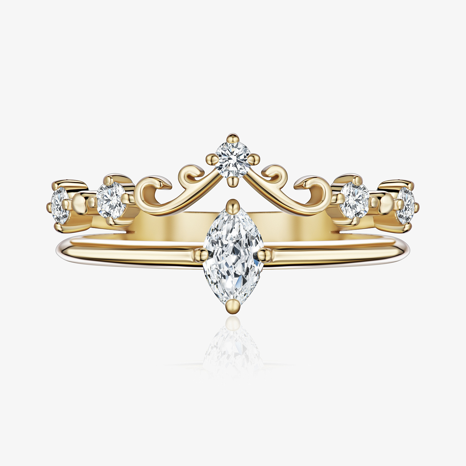 Женское Двойное Кольцо Duet