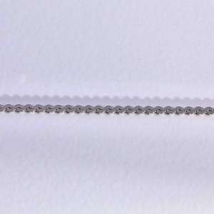 Цепочка из белого золота 585 пробы плетение Панцирь Волна станочное длиной 55 см (Вес: 5 гр.)