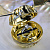 Шкатулка для помолвочного кольца Снитч Гарри Поттера из бронзы на заказ (Вес 215 гр.)