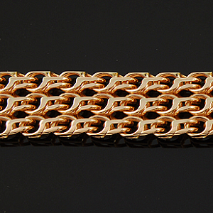 Золотая цепочка плетение Тройной бисмарк (Вес 42 гр.)