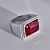 Мужское кольцо печатка с рубином октагоном клиента (Вес: 17 гр.)