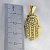 Защитный золотой кулон-амулет Хамса или Рука Фатимы на заказ из жёлтого золота с эмалью и символами (Вес: 10 гр.)