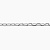 Цепочка из серебра 925 пробы плетение Якорь Граненый Удлинённый станочное длиной 50 см (Вес: 5,74 гр.)