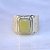 Мужское золотое кольцо-печатка с янтарем, бриллиантами и мальтийским крестом (Вес: 10,5 гр.)