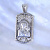 Жетон иконка из серебра с изображением иконы Казанской Божией Матери и молитвой на обороте (Вес: 12 гр.)