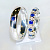 Эксклюзивные обручальные кольца с сапфирами и бриллиантами (Вес пары: 11 гр.)