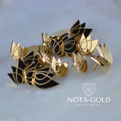 Корпоративные золотые значки для компании (Вес: 1,5 гр.)