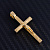Православный крест и цепь плетение Санрэй из жёлтого золота (Вес: 77 гр.)