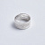Широкое кольцо из серебра с волком и гравировкой (Вес: 5 гр.)