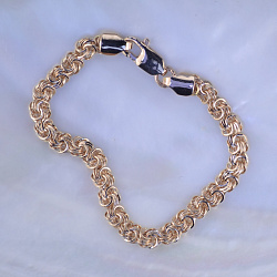 Женский браслет из красного золота плетение Роза (Вес 11 гр.)