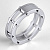 Мужское составное кольцо из белого золота (Вес 6,5 гр.)