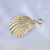Кулон подвеска морская ракушка из жёлтого золота (Вес: 6,5 гр.)