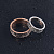 Золотые обручальные кольца с инициалами, растительным узором и гравировкой (Вес пары 11,5 гр.)