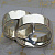 Широкие обручальные кольца из серебра / белого золота (Вес пары: 15 гр.)