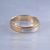 Женское кольцо из матового золота двух оттенков (Вес: 8 гр.)