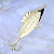 Именная золотая подвеска Рыба с сапфирами в подарок рыболову (Вес: 31,5 гр.)