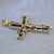 Эксклюзивный золотой крестик из жёлтого с ониксом и бриллиантами (Вес 23 гр.)