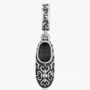 Подвеска башмачок Святого Спиридона Тримифунтского из белого золота (Вес 2,3 гр.)