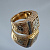 Мужской именной перстень с инициалами из красного золота (Вес: 22,5 гр.)