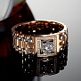 Мужское кольцо из красного и белого золота с бриллиантами (Вес 17,6 гр.)