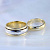 Классические обручальные кольца на заказ из жёлто-белого золота (Вес пары 22 гр.)