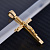 Православный крест и цепь плетение Санрэй из жёлтого золота (Вес: 77 гр.)