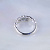 Ирландское кладдахское кольцо для предложения из белого золота с фианитом (Вес: 3,5 гр.)