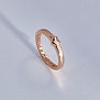 Детское золотое колечко с сердечком и гравировкой (Вес 2,1 гр.)