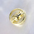 Обручальные кольца Алюр из жёлтого золота с объёмным орнаментом (Вес пары: 13 гр.)