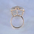 Женское кольцо из красного золота с оправой под камень клиента (Вес: 7,5 гр.)