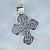 Крест серебряный мужской большой ручной работы (Вес: 18 гр.)