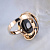 Женское кольцо из красного золота с крупным драгоценным камнем Клиента (Вес: 6,5 гр.)