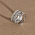 Широкое тройное кольцо из белого золота с бриллиантами (Вес 11 гр.)