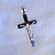 Мужской крест из серебра с распятием (Вес: 9 гр.)