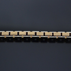 Золотая цепочка из двух видов золота плетение Рептилия (Вес 79 гр.)