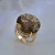 Кольцо с раухтопазом 20мм и бриллиантами  (Вес: 9 гр.)