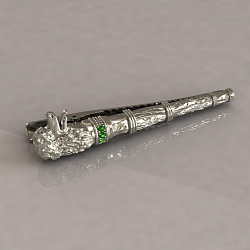 Зажим для галстука эксклюзивный Трость Воланда (Вес: 20 гр.)