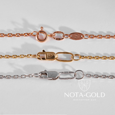 Цепочка из белого золота 585 пробы плетение Якорь станочное длиной 50,5 см (Вес: 3,25 гр.)