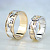 Кладдахские обручальные кольца из двухцветного золота (Вес: 15 гр.)