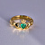 Золотое кладдахское кольцо с изумрудом (Вес: 5 гр.)