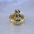 Двухцветные обручальные кольца с бриллиантами, гравировкой имён и узором (Вес пары 22 гр.)